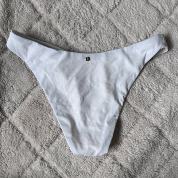 Victoria's Secret | White Brazilian Bikini Bottoms | Size Medium - Picture 3 of 6